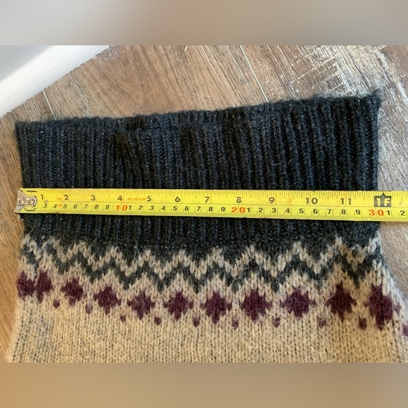 DEX sweater - medium - button down - wool blend - purple, black - Picture 4 of 7